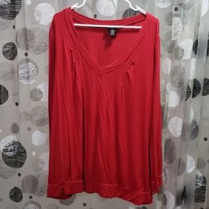 Red long sleeve shirt